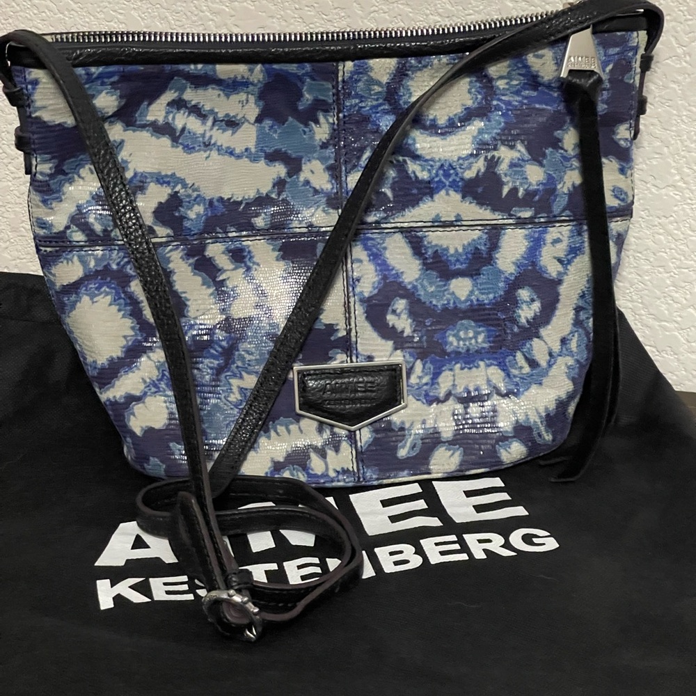 Aimee Kestenberg tie dye/snakeskin crossbody bag